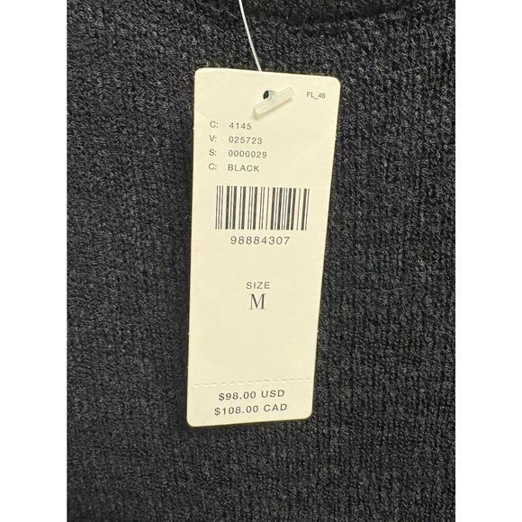 Sunday in Brooklyn Black Knit Maxi Cover Up Bow Front Sleeveless Size M NWT - Picture 5 of 6